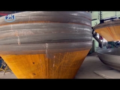 SA516 Gr70 مخروطی سر مخزن دو مرحله ای فولاد 25mm لوله کلاه فولاد ضد زنگ ظرف