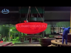 SA 516 GR 70N Hot Formed Dished Heads 2175mm Diatemer 95 Mm Thick