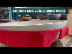 GB ASME فولاد ضد زنگ پایان های ظروف تجاری بین تکنولوژی سر مخزن بیضوی 300mm