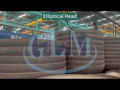 به صورت سفارشی ASME SA517 درجه A سر بشقاب بیضوی 2: 1 قطر 1300mm ضخامت 30mm