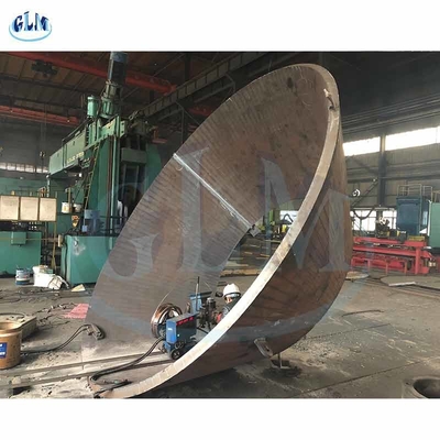 25mm 5000mm سر مخروط مخروط مخزن فولاد کربن ابعاد نیم بیضوی سر