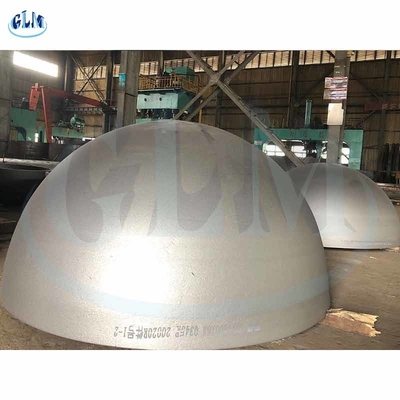 گنبد فولاد ضد زنگ قطر سر نصف کره 1200mm 1400mm فکر کنید 6mm