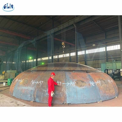قطر 4200mm فولاد کربن بیضوی 2: 1 سر توریسفری برای مخزن گاز