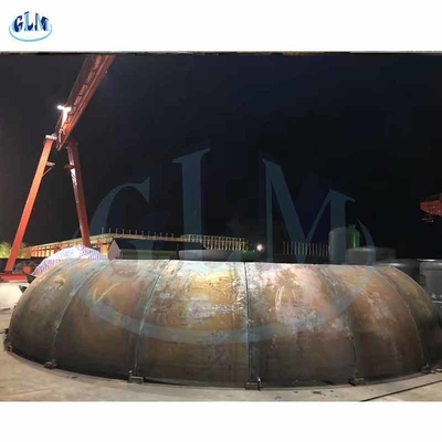 8600mm قطر مخروطی سر مخزن سر ظرف برای ساخت مخزن