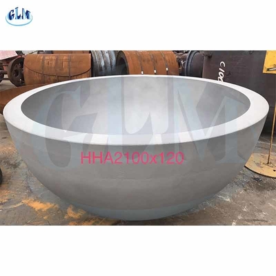 HHA 2100mm 120mm سر مخزن نیمه کره ای ANSI پایان ظرف برای ظرف فشار