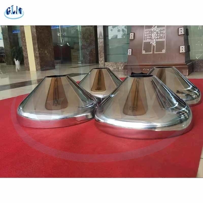 89mm مخروطی سر مخزن فولاد ضد زنگ پایان ظرف OHSAS18001