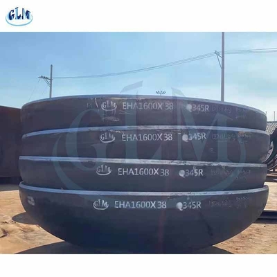 1600mm قطر 38mm ضخامت سر بیضوی 2 1 ابعاد Torispherical Dished