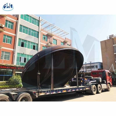 16Mn 3600mm ASME مخزن بیضوی پایانی سر بشقاب As516 Gr 70 برای دیگ