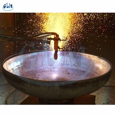 SA516 Gr70 300mm نیمه بیضوی ظرف پایان سر ابعاد شکل گیری گرم 89mm