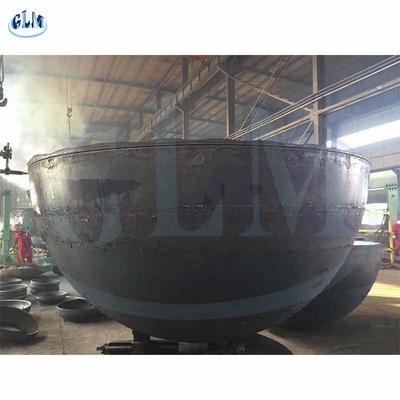 30mm آهن ریخته شده نصف کره ای ظرف پایان Ss316l ظرف فشار نیم کره آتش گودال