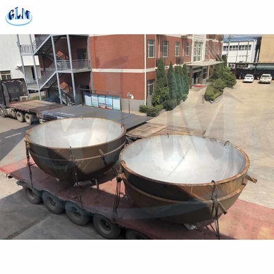 350mm تیتانیوم Q235B آلیاژ نیمه بیضوی سر ظرف پایان فشار ظرف