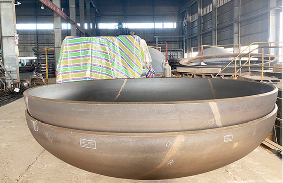 12000MM 3MM Ss304 نیمه بیضوی اندازه های سر ظرف 2 تا 1 نیمکره ای