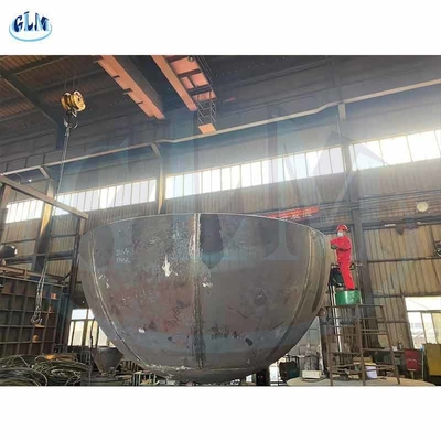 6400mm قطر SA516 GR70 سر نیمه کره ای 20mm ضخامت