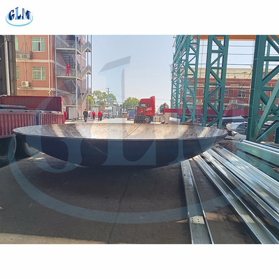 قطر 6000mm فلز کربن صفحه پایین، سر ظرفی برای مخزن