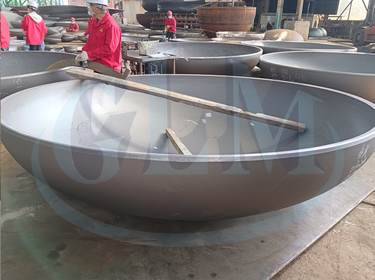 قطر انتهای ظرف بیضوی شکل گیری سرد 89-10000mm برای ساختمانی بهداشتی
