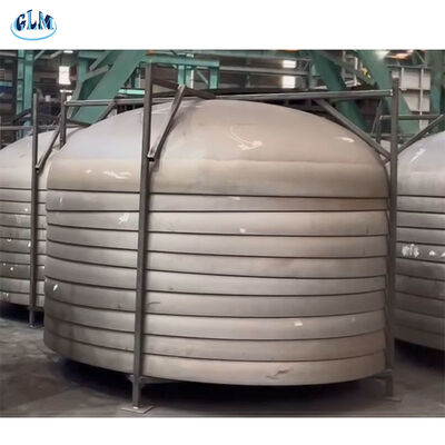 سرپوش بیضوی شکل تایید شده با استاندارد ISO9001 با ضخامت 2-300 میلی‌متر و نسبت کاهش 10% برای مخازن تحت فشار