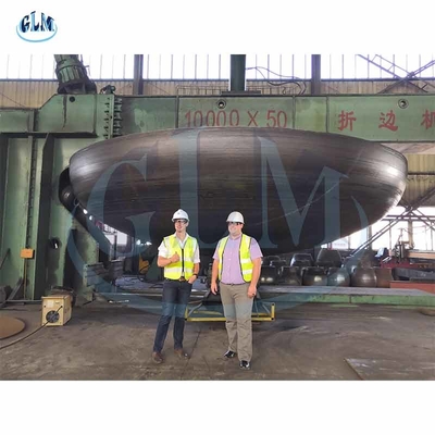 2mm 200mm ASME ظرف فشار پایان بشقاب Ms پایان بشقاب شکل بیضوی
