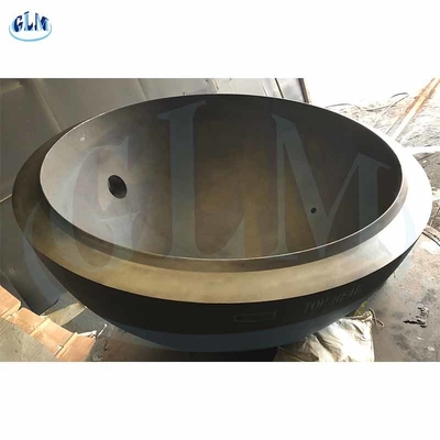 10000mm گرم تشکیل شده بیضوی ظرف پایان نیمه کره تانک سر برای مخزن سوخت ASME