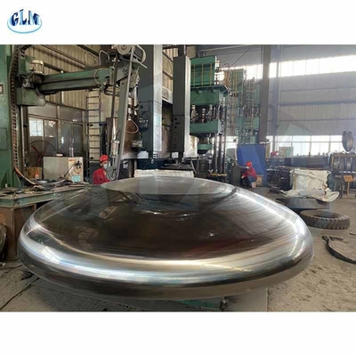 GB ASME فولاد ضد زنگ پایان های ظروف تجاری بین تکنولوژی سر مخزن بیضوی 300mm